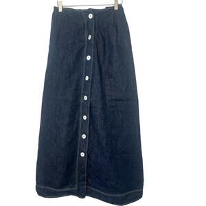 Vintage Beverly Paige Women’s Denim Maxi Button Down Skirt - Sz 2